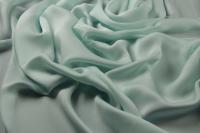 ткань шелковый сатин выбеленного бирюзового цвета