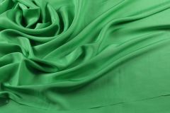 ткань шелк цвета зеленого яблока костюмно-плательная шелк однотонная зеленая Италия