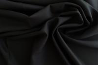 ткань черный креп из шерсти с шелком (кади)