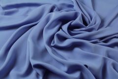 ткань шелковое кади голубого цвета кади шелк однотонная голубая Италия
