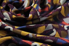 ткань разноцветный крепдешин Италия