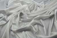 ткань белый шелковый атлас с эластаном