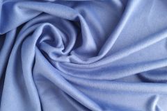 ткань двухслойная пальтовая шерсть с кашемиром голубого цвета Италия