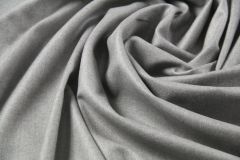 ткань кашемир нейтрального серого цвета (в 2х кусках: 1.85м и 1.2м) пальтовые кашемир однотонная серая Италия