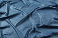 ткань шелк с кашемиром и льном меланжевый синий