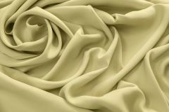 ткань кади шелковое приглушенного желтого цвета кади шелк однотонная желтая Италия