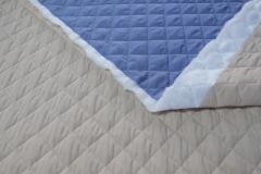 ткань стеганая плащевка голубая с серым стеганая ткань полиэстер однотонная голубая Италия
