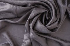 ткань подклад  из вискозы серый с теплым сиреневым подтоном Италия