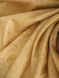 ткань подклад из вискозы с эластаном цвета темного золота