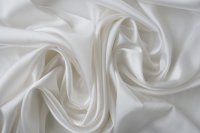ткань атлас с эластаном белый зефир