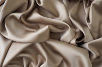 ткань атлас с эластаном песочного цвета