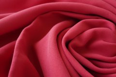ткань коралловая вискоза с эластаном костюмно-плательная вискоза однотонная красная Италия