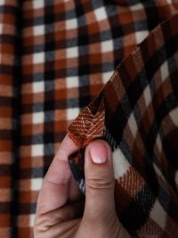ткань двухслойная пальтовая шерсть в клетку