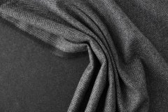 ткань двусторонняя серая шерсть в елочку костюмно-плательная шерсть иные серая Италия