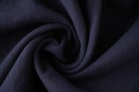 ткань пальтовая двухслойная шерсть фиолетово-синего цвета