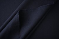 ткань пальтовая шерсть с кашемиром иссиня-черного цвета