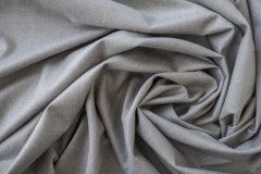 ткань серая фланель из шерсти с кашемиром костюмно-плательная шерсть однотонная серая Италия