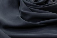 ткань вареный шелк серый с дымчато-синим оттенком