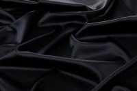 ткань черный атлас с эластаном (в 2х кусках 0.65м и 1.05)