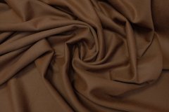 ткань двухслойный кашемир цвета сухой глины пальтовые кашемир однотонная коричневая Италия