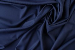 ткань синяя шерсть в мелкую гусиную лапку Италия