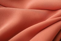 ткань креповый шелк персикового цвета
