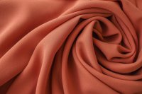 ткань креповый шелк персикового цвета