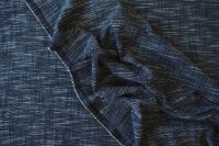 ткань твид шанель синего цвета с белым плетением
