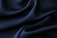 ткань темно-синий атласный шелк с эластаном
