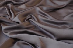 ткань атласное кади таупового цвета кади вискоза однотонная коричневая Италия