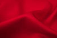 ткань атласное кади ярко-красного цвета