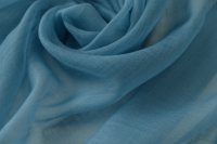 ткань марлевка из кашемира голубого цвета
