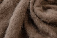 ткань пальтовый кашемир бежевый с ангорой и шерстью с ворсом
