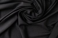 ткань трикотаж вискозный с эластаном черного цвета