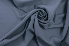 ткань шерстяной креп голубого цвета Италия