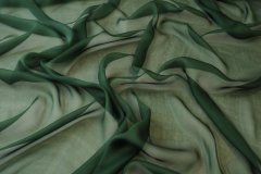 ткань изумрудный шифон из шелка шифон шелк однотонная зеленая Италия