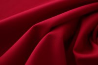 ткань двухслойная атласная шерсть темно-красного цвета