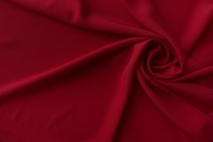 ткань шелковый крепдешин алого цвета крепдешин шелк однотонная красная Италия