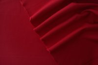 ткань двухслойный двусторонний креп из шерсти с шелком ярко-красный