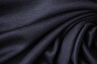 ткань тонкий темно-синий шерстяной трикотаж 