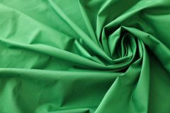 ткань поплин травяного зеленого с эластаном поплин хлопок однотонная зеленая Италия