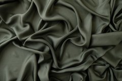 ткань шелковый подклад (батик) цвета хаки Италия