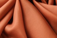 ткань шелковый подклад ржаво-оранжевого цвета