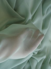 ткань крепшифон нежного мятного цвета