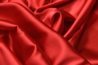 ткань шелковый атлас с эластаном красный