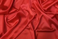 ткань шелковый атлас с эластаном красный