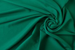 ткань изумрудный креп из шелка с хлопком креп хлопок однотонная зеленая Италия