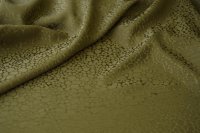 ткань жаккард из вискозы зелено-коричневый