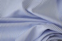 ткань рубашечный хлопок в бело-голубую полоску