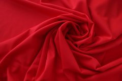 ткань алая костюмная шерсть  костюмно-плательная шерсть однотонная красная Италия